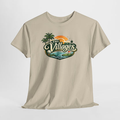 The Villages of Florida Sunset Logo Tee - Florida Palm Beach Retro T-Shirt