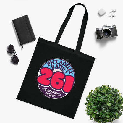 Piccadilly Radio 261 Retro Logo Tote Bag – 'Nobody Does It Better' Cotton Shopper