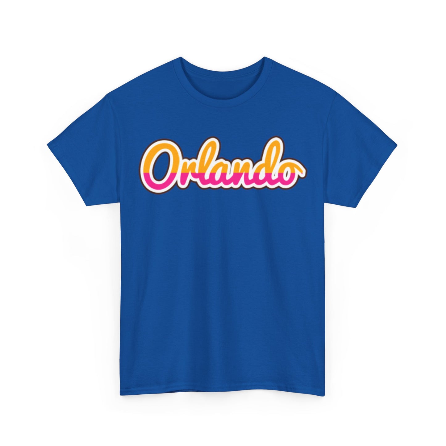 Orlando Retro Script Tee — Vintage Sunset City Souvenir Shirt