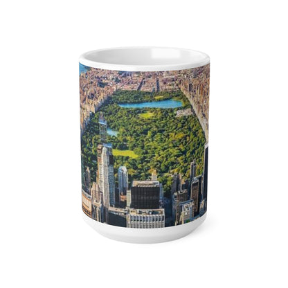 New York City Central Park Aerial Ceramic Coffee Mug — Skyline 11oz/15oz