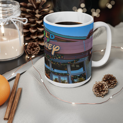 World of Disney Store Sign Ceramic Mug — Theme Park Souvenir Coffee Cup (11oz & 15oz)