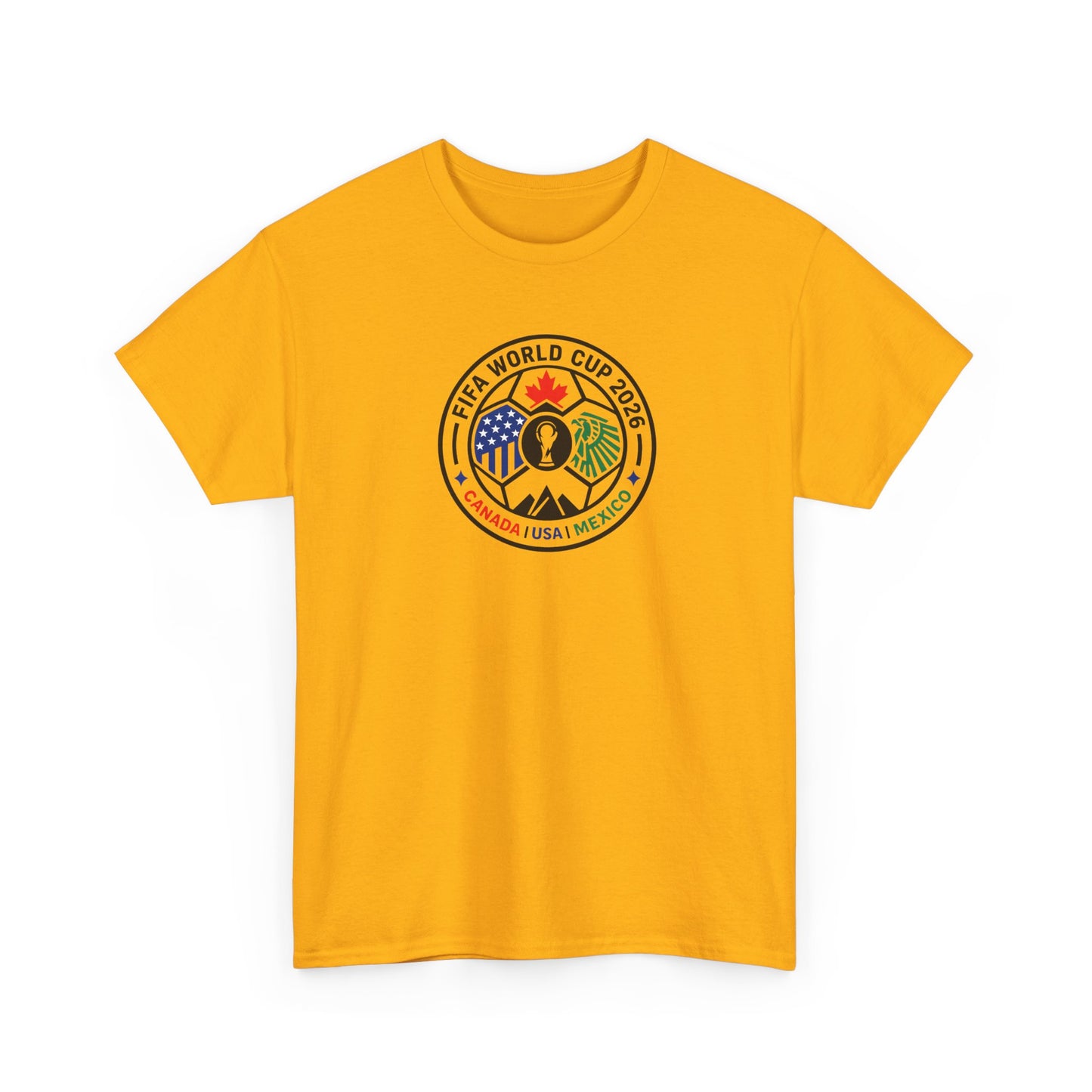 World Cup 2026 Soccer Tee — Canada USA Mexico Crest