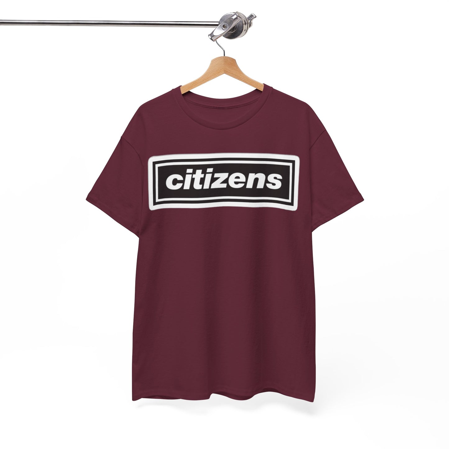 Citizens Manchester City Logo T-Shirt — Minimal Retro Box-Logo Tee
