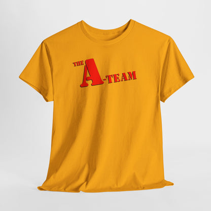 A-Team Graphic Tee — Retro Red Logo Vintage Crew T-Shirt