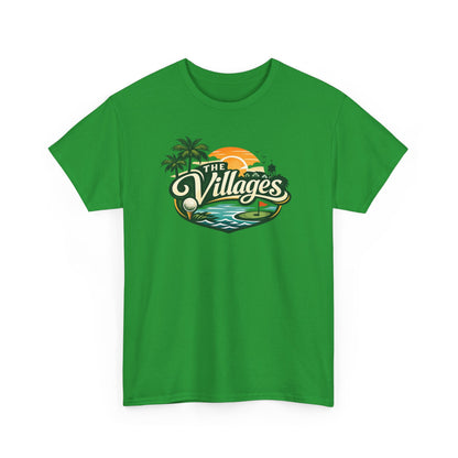 The Villages of Florida Sunset Logo Tee - Florida Palm Beach Retro T-Shirt