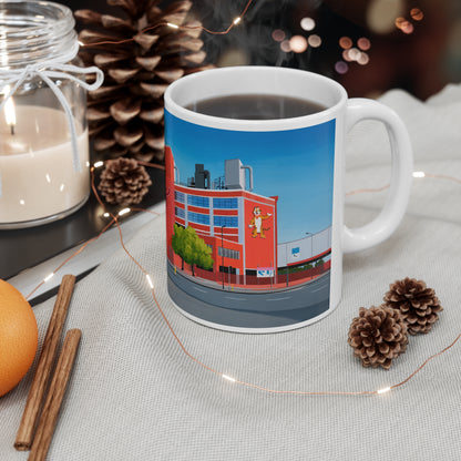 Kellogg's Manchester Ceramic Coffee Mug — City Arena Illustration, 11oz & 15oz
