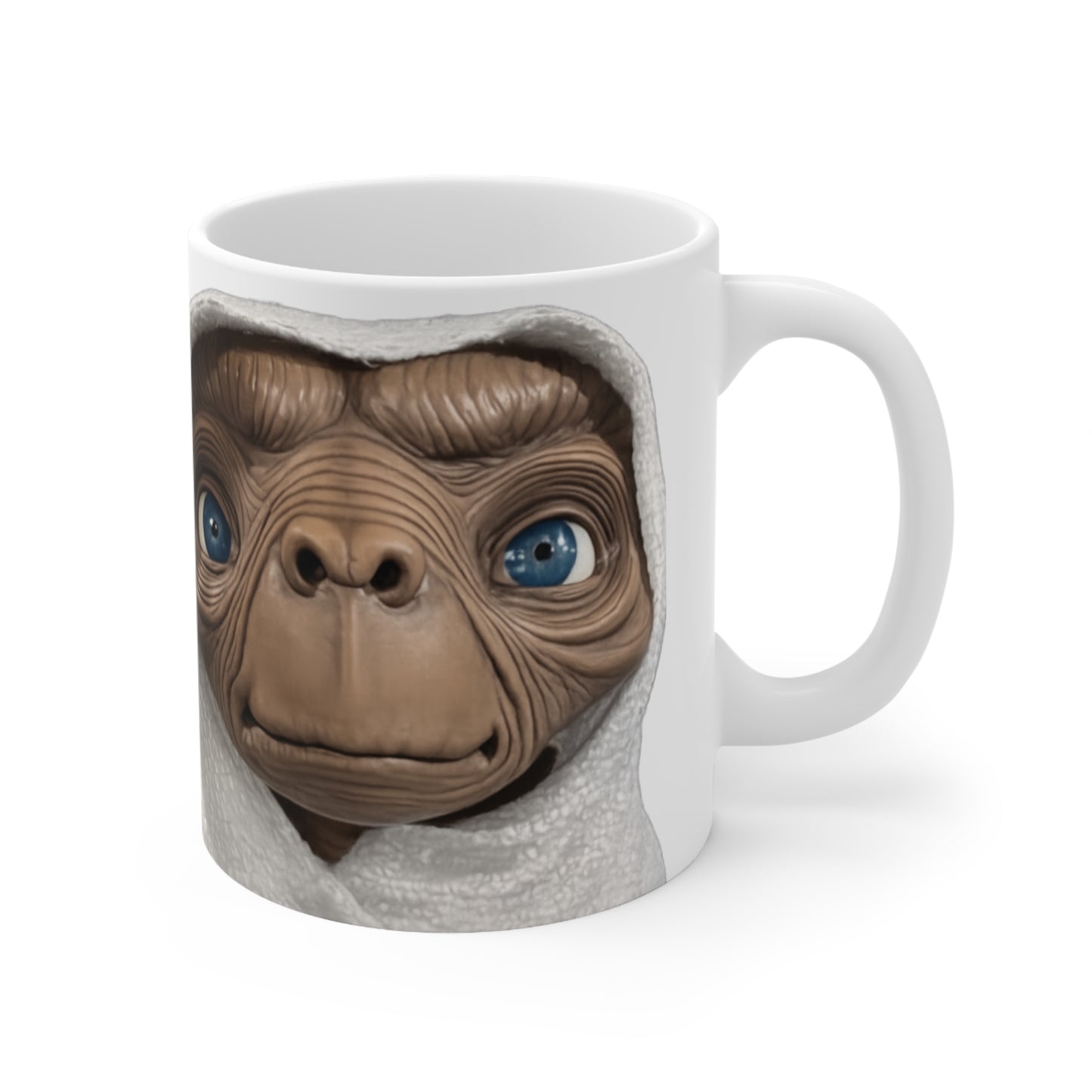 E.T. Face Ceramic Coffee Mug — Retro Sci‑Fi Alien Design, 11oz & 15oz
