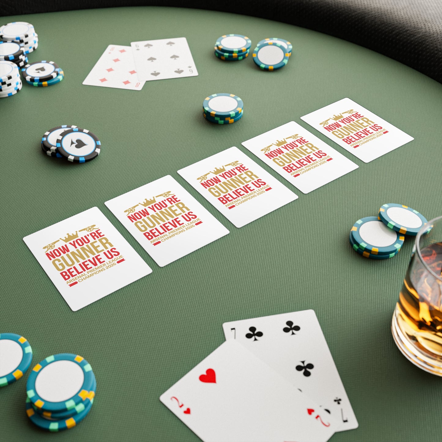 Arsenal Champions Playing / Poker Cards