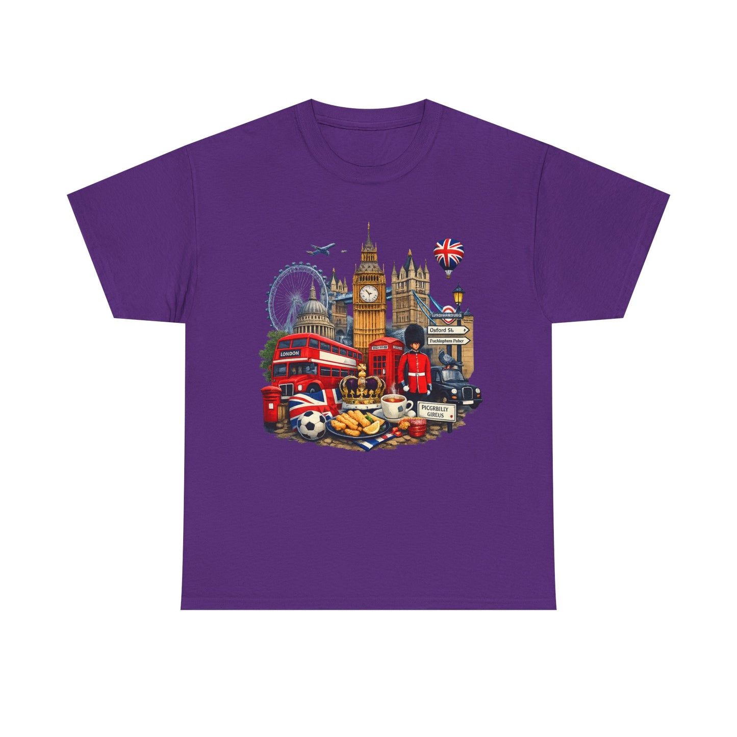 London Landmarks T‑Shirt — British Icons Collage Tee