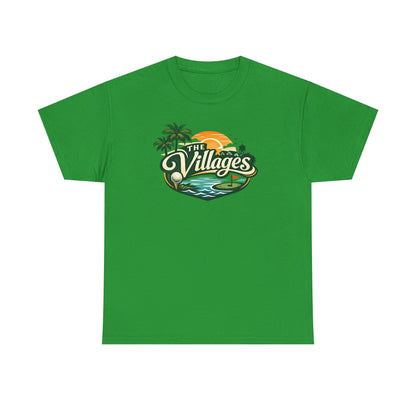 The Villages of Florida Sunset Logo Tee - Florida Palm Beach Retro T-Shirt