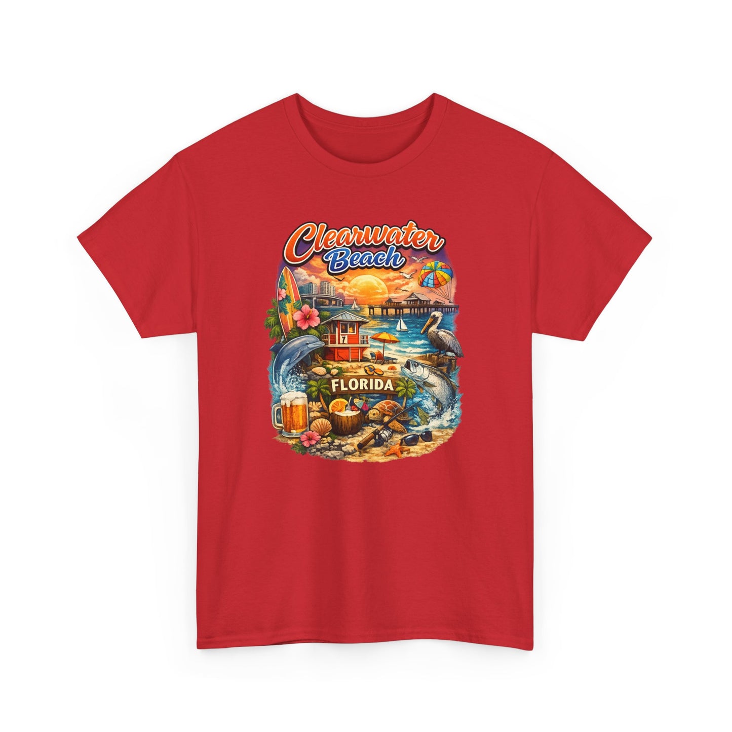Clearwater Beach Florida Vintage Vacation T-Shirt