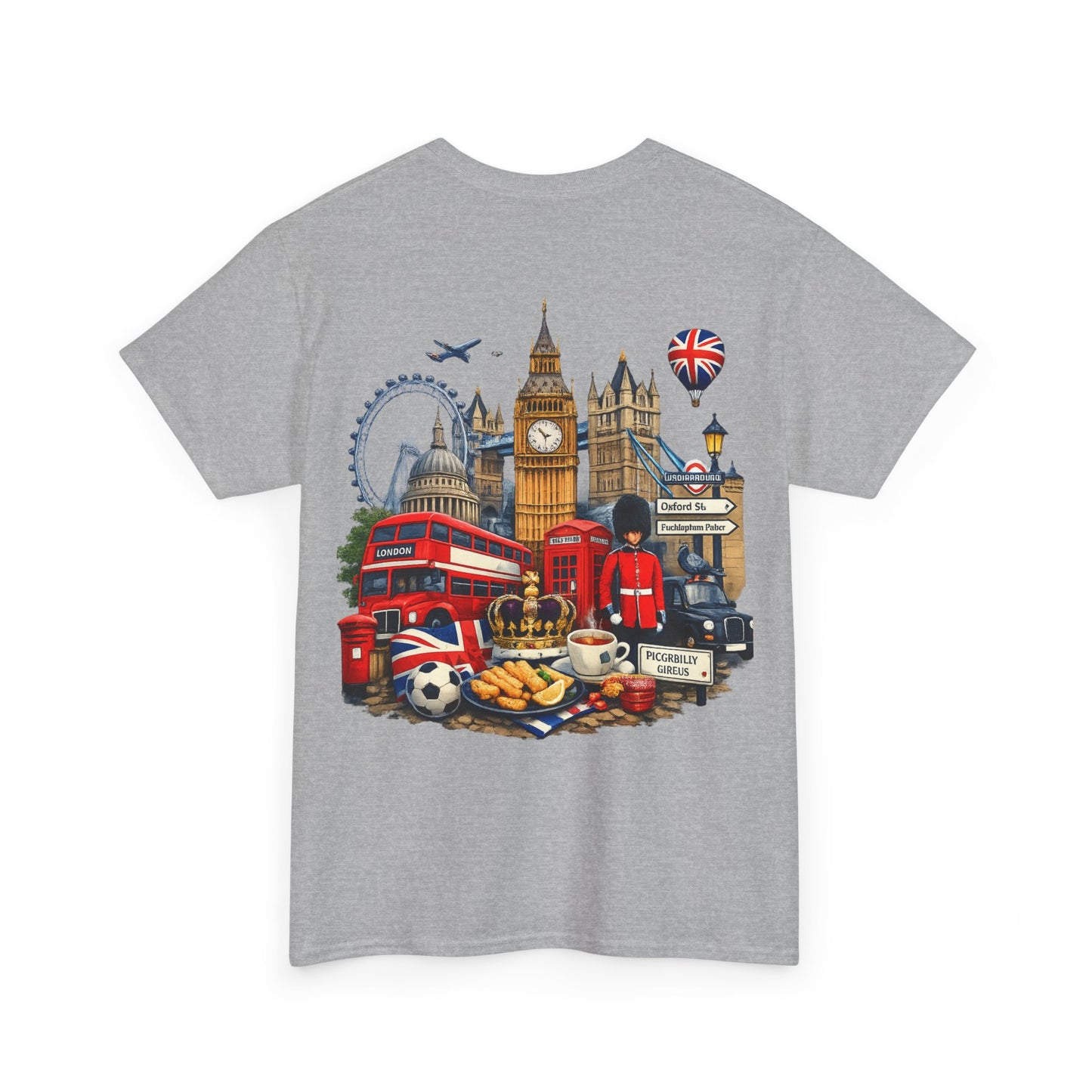 London Landmarks T‑Shirt — British Icons Collage Tee