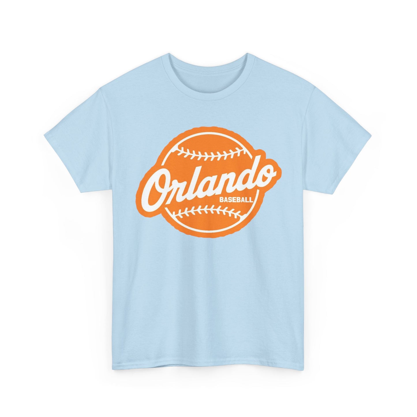 Orlando Baseball Tee — Vintage Orange Baseball Logo T‑Shirt