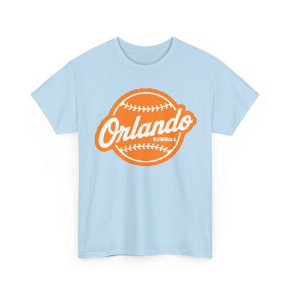 Orlando Baseball Tee — Vintage Orange Baseball Logo T‑Shirt