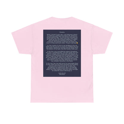 Bernardo Silva Tribute Tee – Inspirational Letter & Celebrating Goal Moment