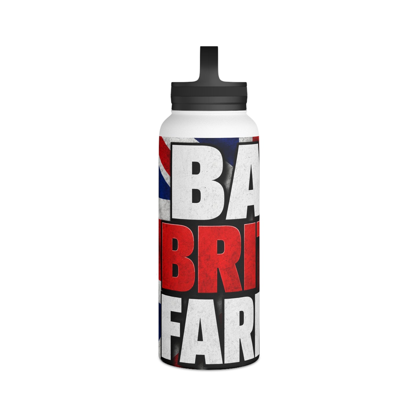 Back British Farmers Stainless Steel Water Bottle — Union Jack Patriotic Insulated Bottle
