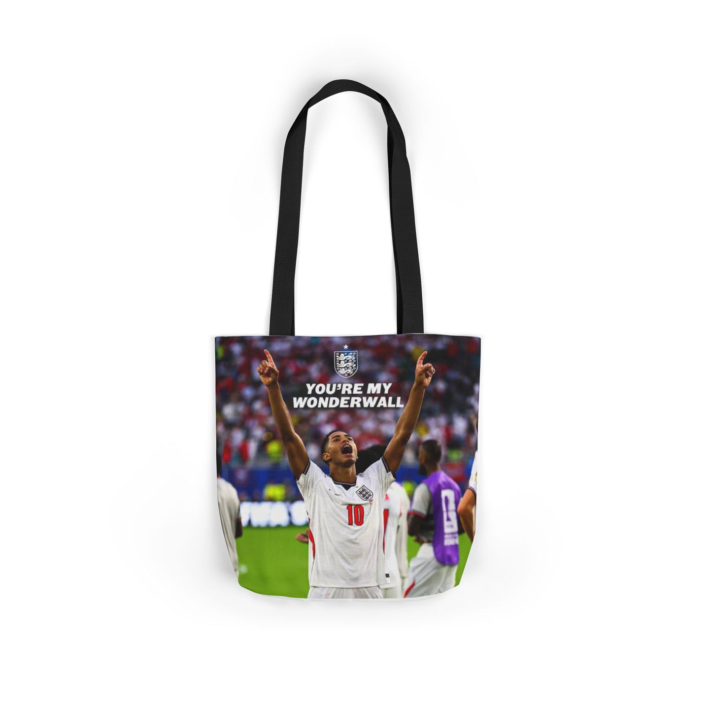 Jude Bellingham England Celebration Tote Bag – "You’re My Wonderwall" England Fan Canvas Tote