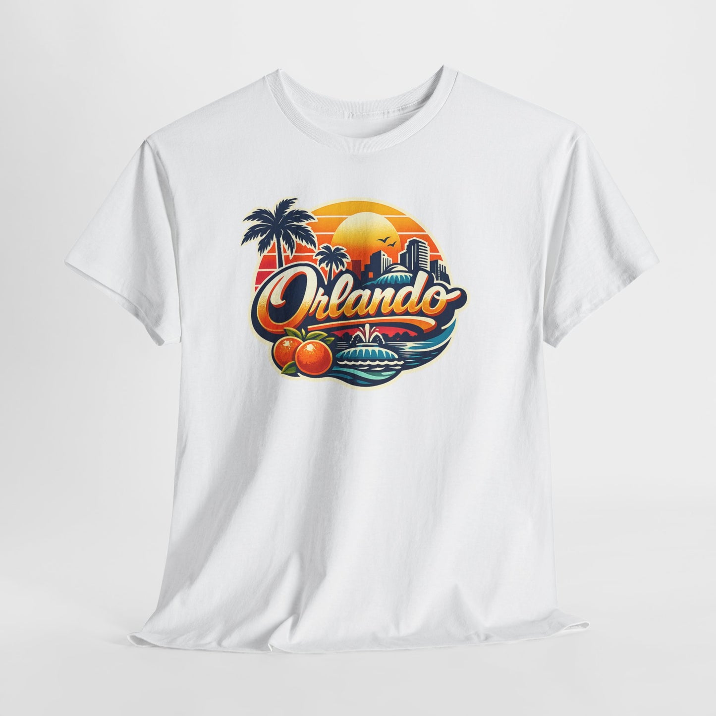 Orlando Retro Sunset T-Shirt — Vintage Florida Vacation Tee