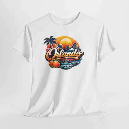 Orlando Retro Sunset T-Shirt — Vintage Florida Vacation Tee