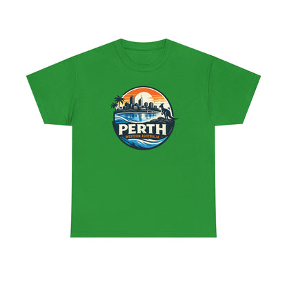 Perth Sunset Graphic Tee — Western Australia Beach Skyline T-Shirt