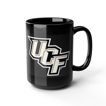 UCF Knights Black Ceramic Mug — College Logo Coffee Cup (11oz & 15oz)