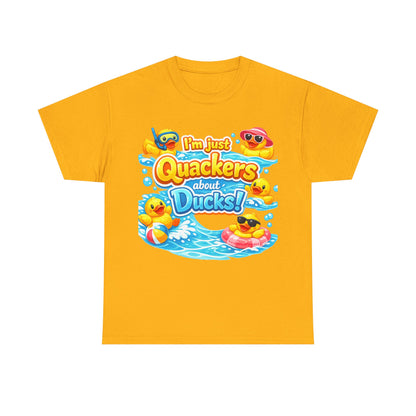 I'm Just Quackers About Ducks! Cute Rubber Duck Pool Tee