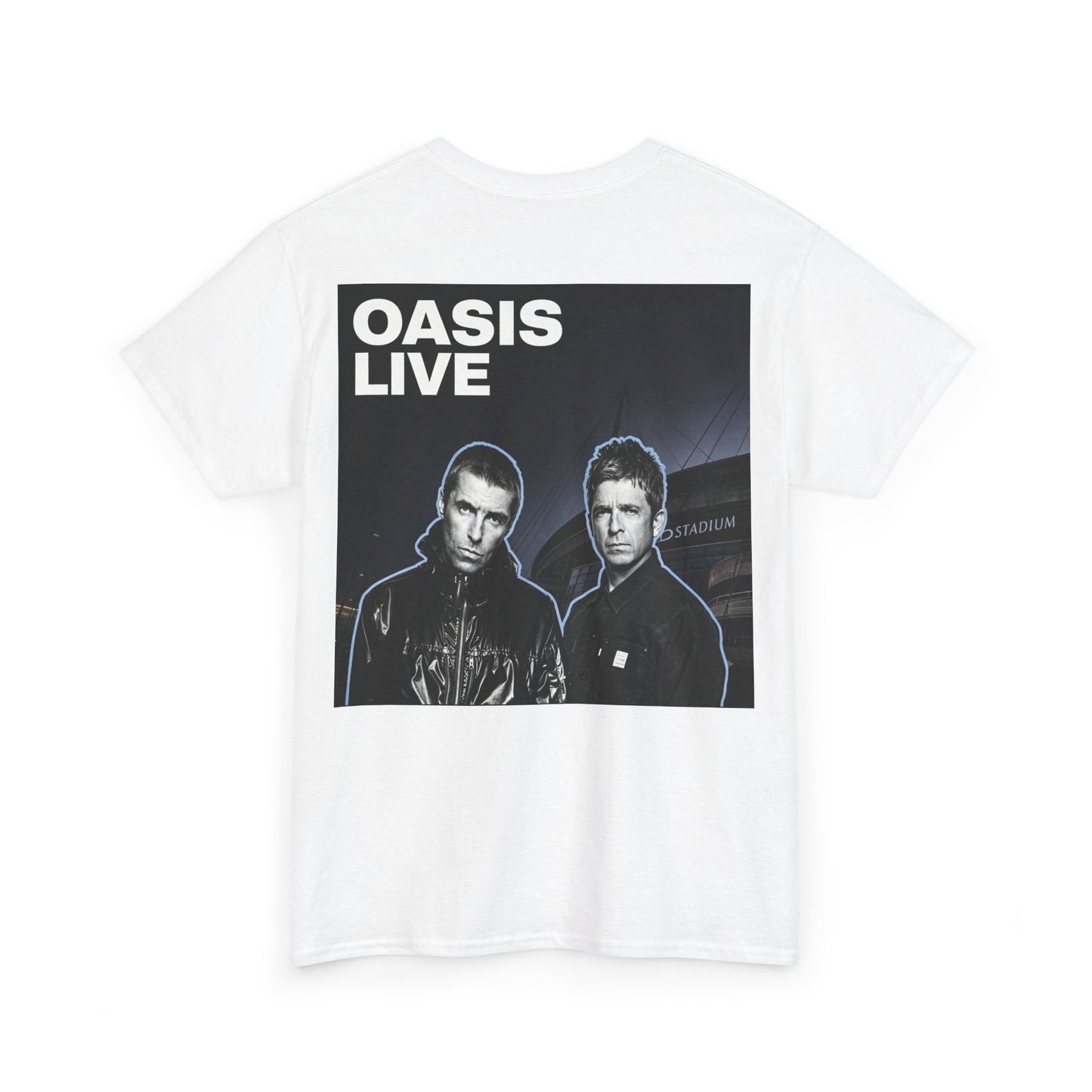 Oasis Live Graphic Tee — Retro Band Logo Concert T‑Shirt