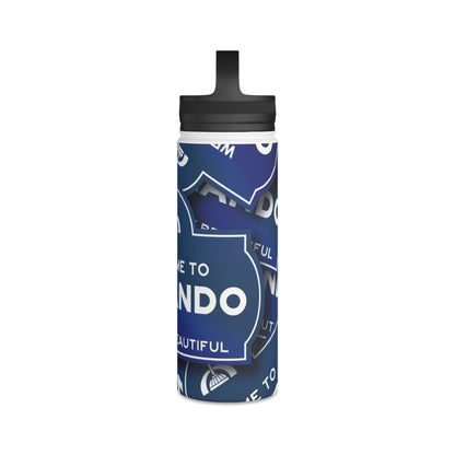 Orlando Stainless Steel Water Bottle — "Welcome to Orlando" Travel Bottle with Handle Lid