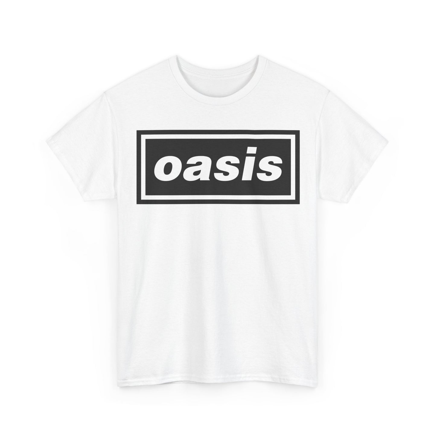 Oasis Band Logo Tee — Retro Rock Concert Graphic T-Shirt
