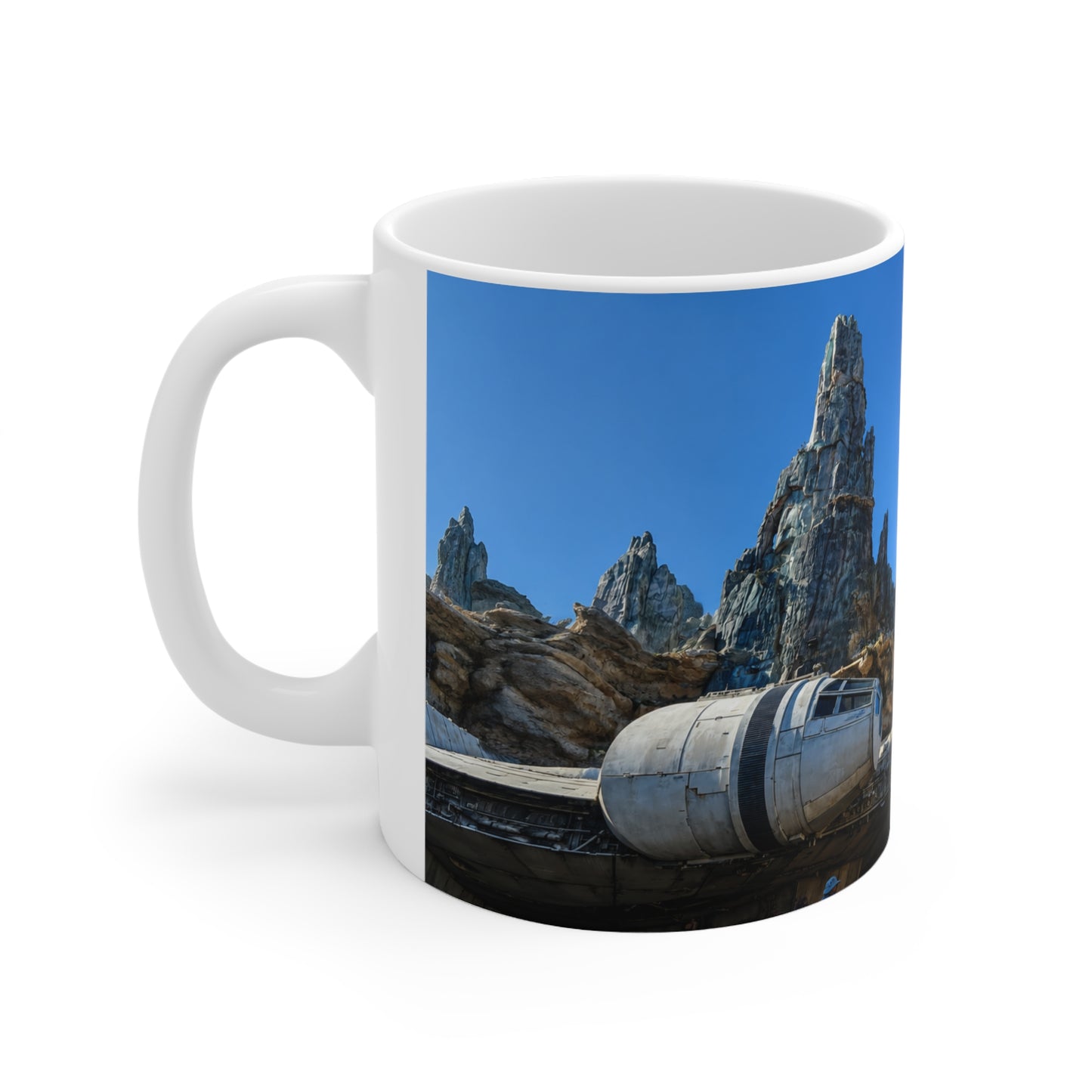 Galaxy's Edge Falcon Scene Ceramic Coffee Mug — 11oz & 15oz