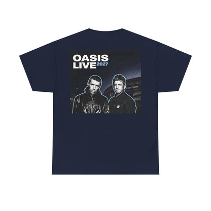 Oasis Live 2027 Band Tee — Retro Rock Concert T-Shirt