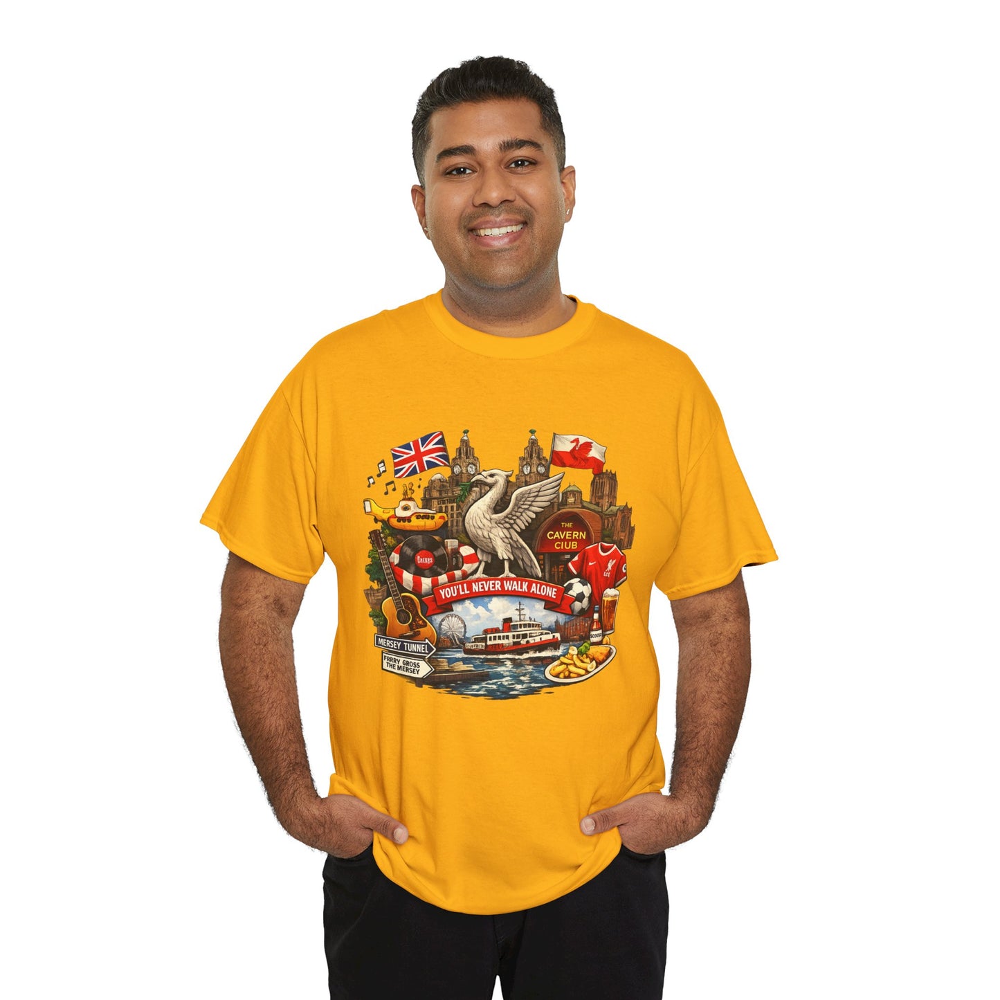 Liverpool Landmarks & You'll Never Walk Alone T-Shirt