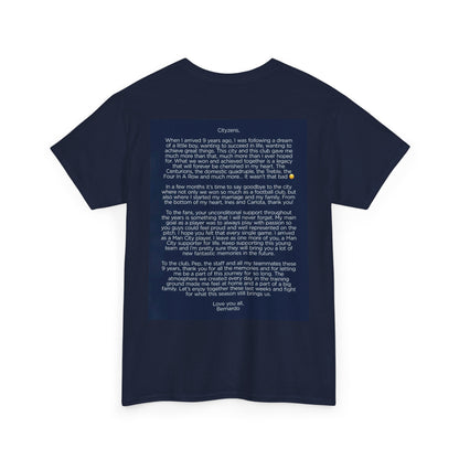 Bernardo Silva Tribute Tee – Inspirational Letter & Celebrating Goal Moment