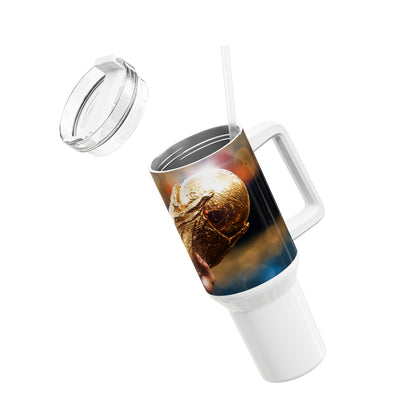 40oz World Cup Trophy Football Tumbler — Team Spirit Game Day Cup