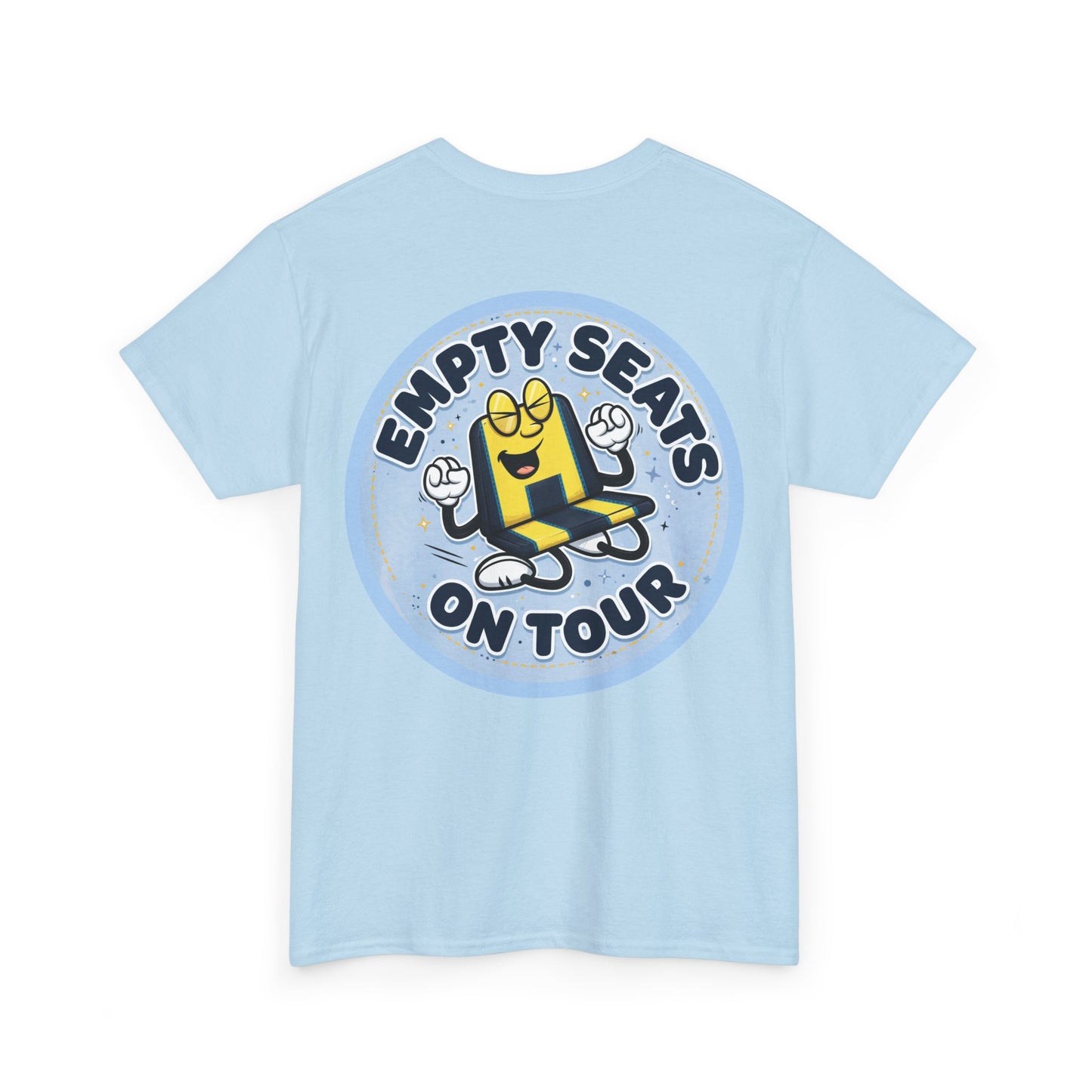 Manchester City T‑Shirt — "Empty Seats On Tour" Cartoon Seat Graphic Tee