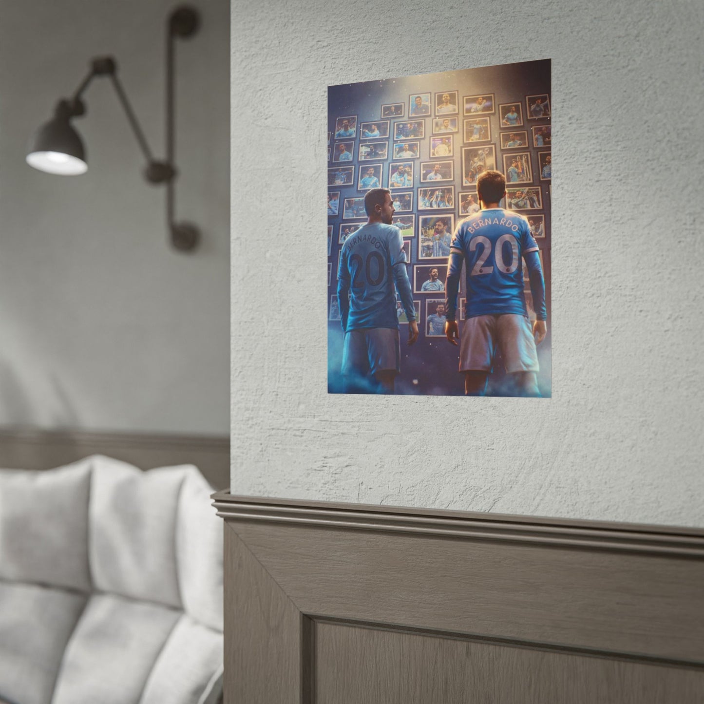Bernardo Silva Soccer Legends Poster — Number 20 Tribute Rolled Poster