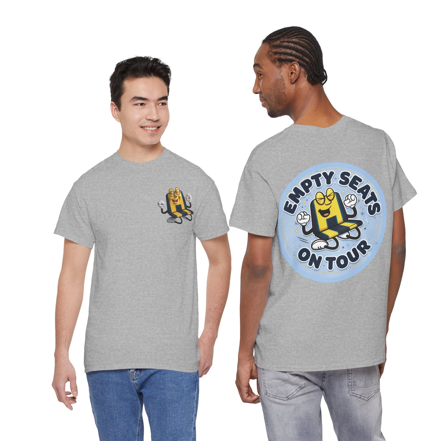 Manchester City T‑Shirt — "Empty Seats On Tour" Cartoon Seat Graphic Tee
