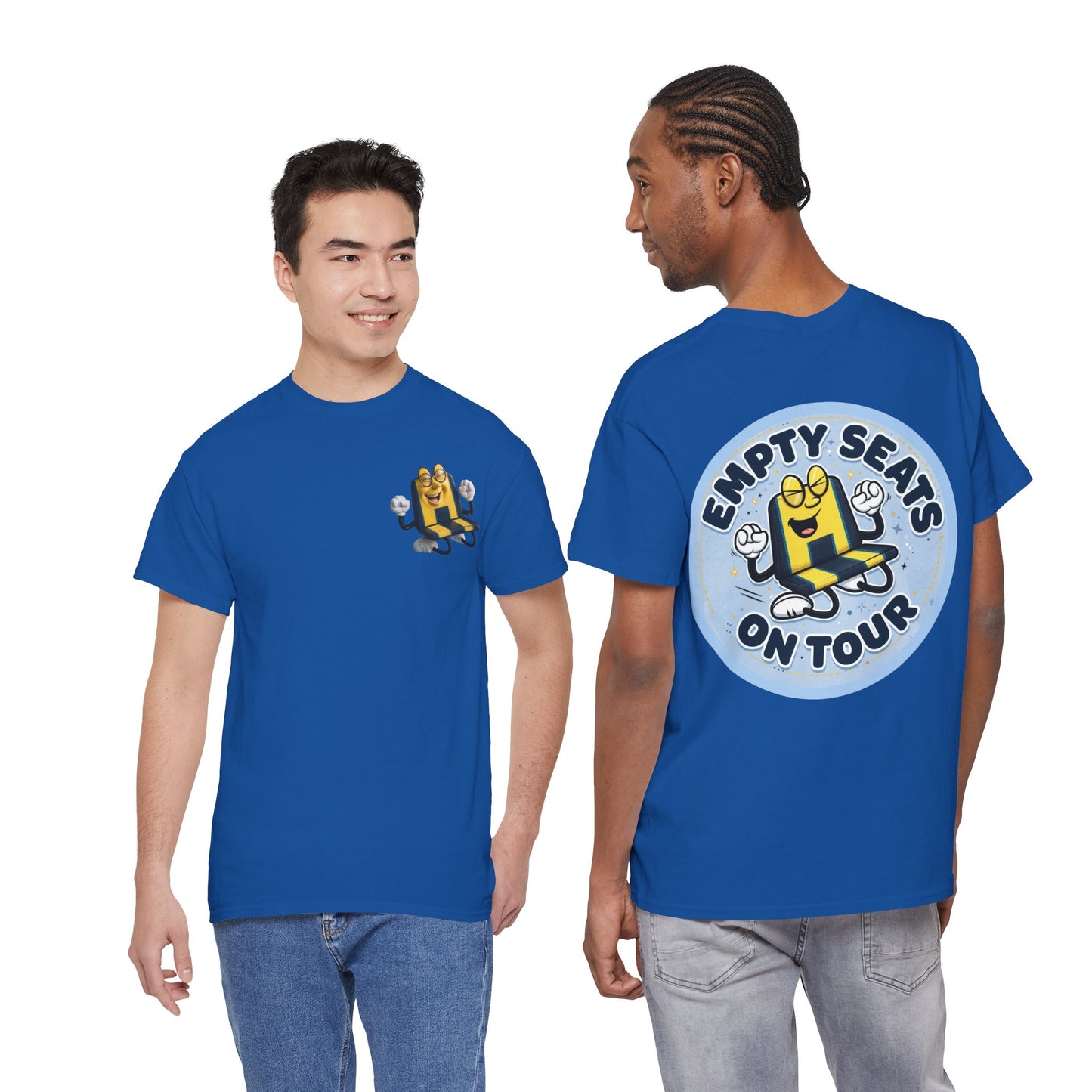 Manchester City T‑Shirt — "Empty Seats On Tour" Cartoon Seat Graphic Tee