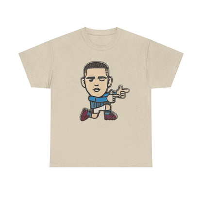 Phil Foden Cartoon Dance Pose Tee - Funky Character Graphic T-Shirt
