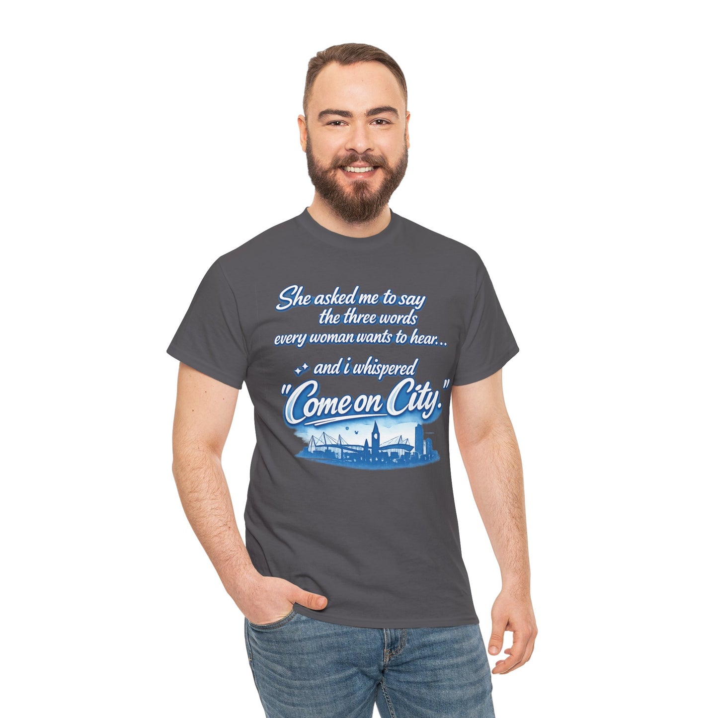 Come on City Skyline Tee — Retro Script Urban Pride T‑Shirt