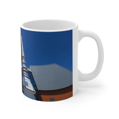 Space Shuttle Stack Ceramic Mug — NASA Rocket Launch Photo Coffee Cup