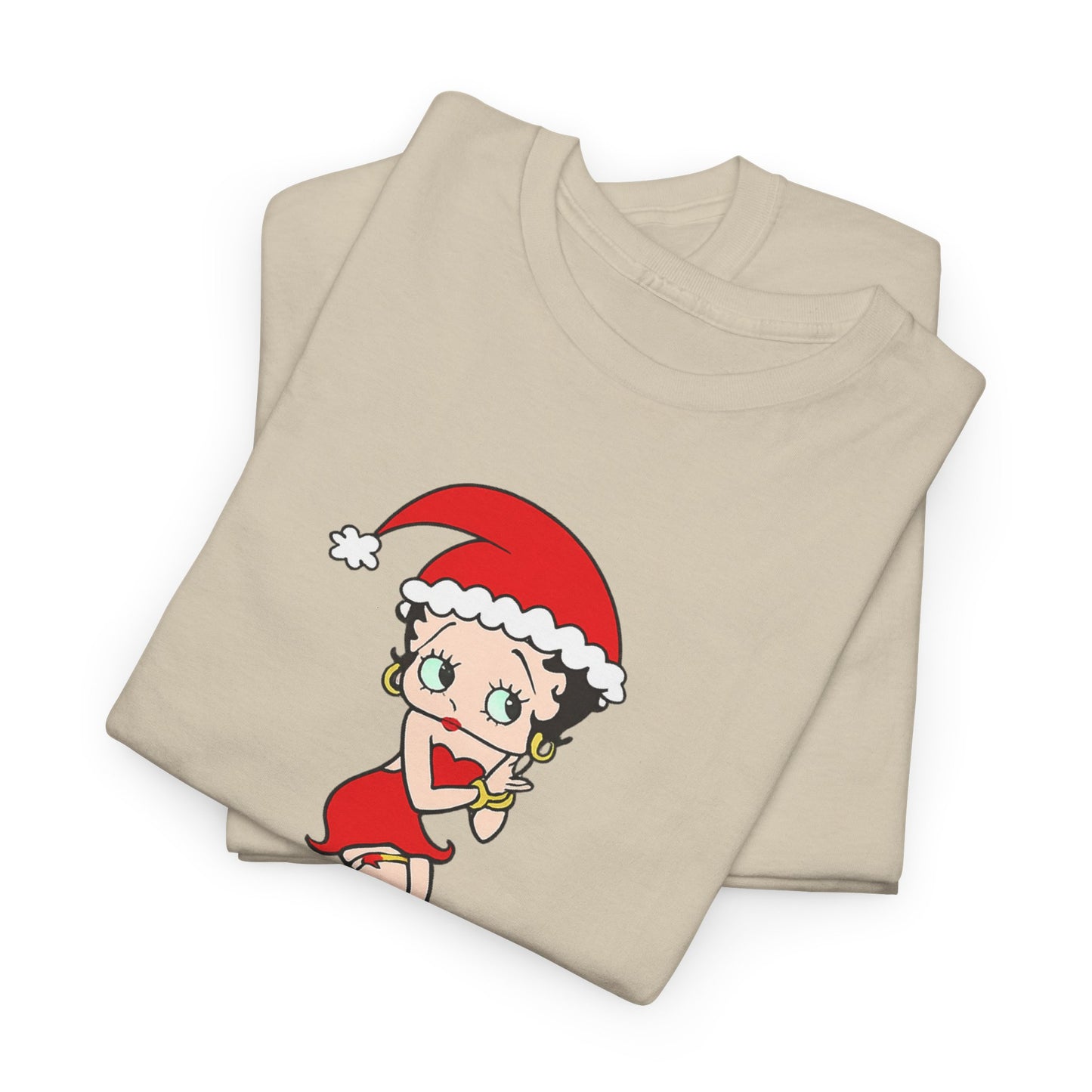 Christmas Betty Boop Tee - 'Merry Christmas' Holiday Graphic Shirt