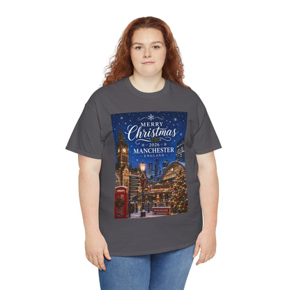 Manchester Christmas Tee — Merry Christmas 2026 Holiday T‑Shirt