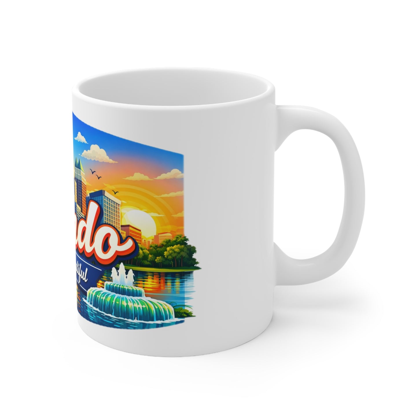 Orlando Ceramic Coffee Mug — "Orlando The City Beautiful" 11oz & 15oz