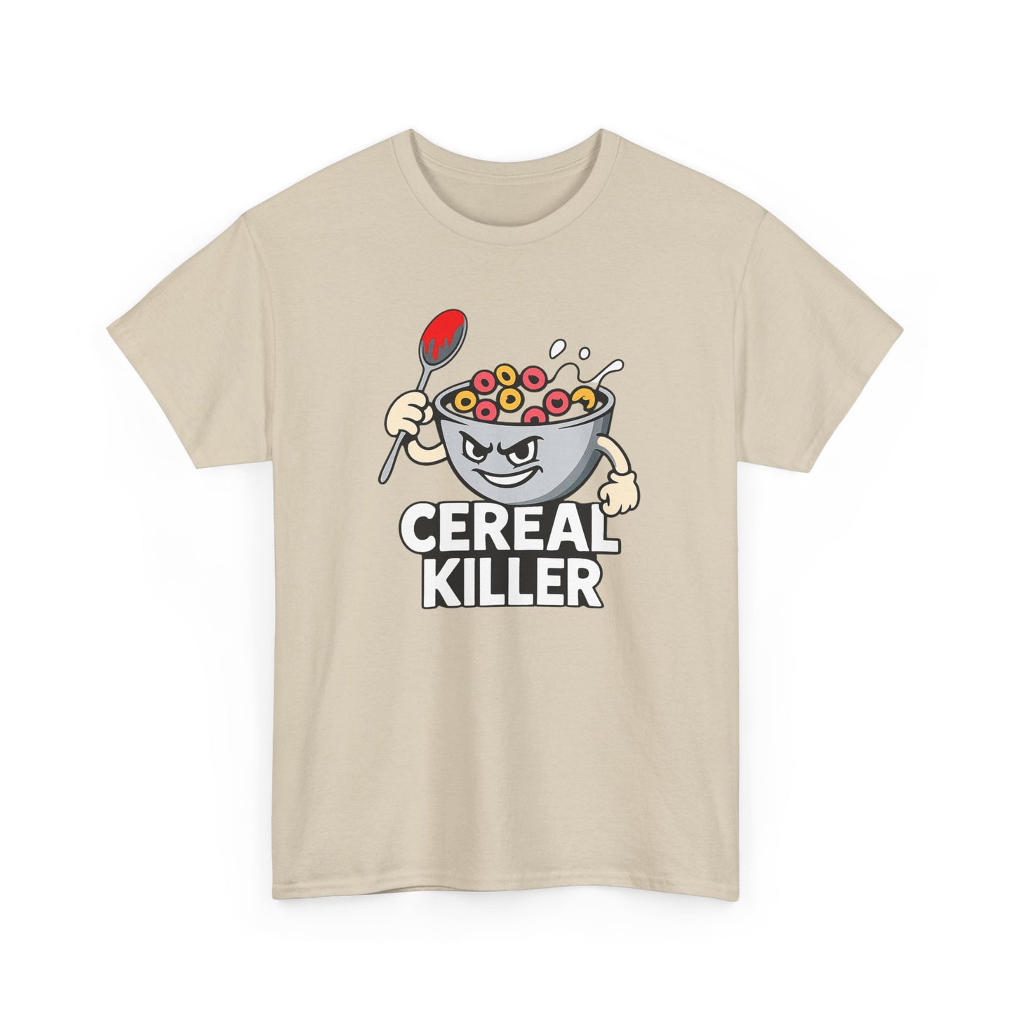 Cereal Killer Graphic Tee — Funny Breakfast Cartoon T‑Shirt