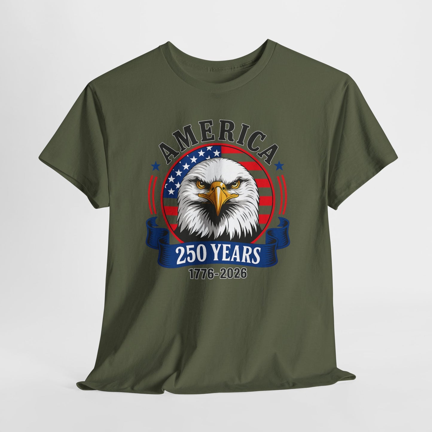 America 250 Years T-Shirt – Bald Eagle 1776–2026 Patriotic Tee