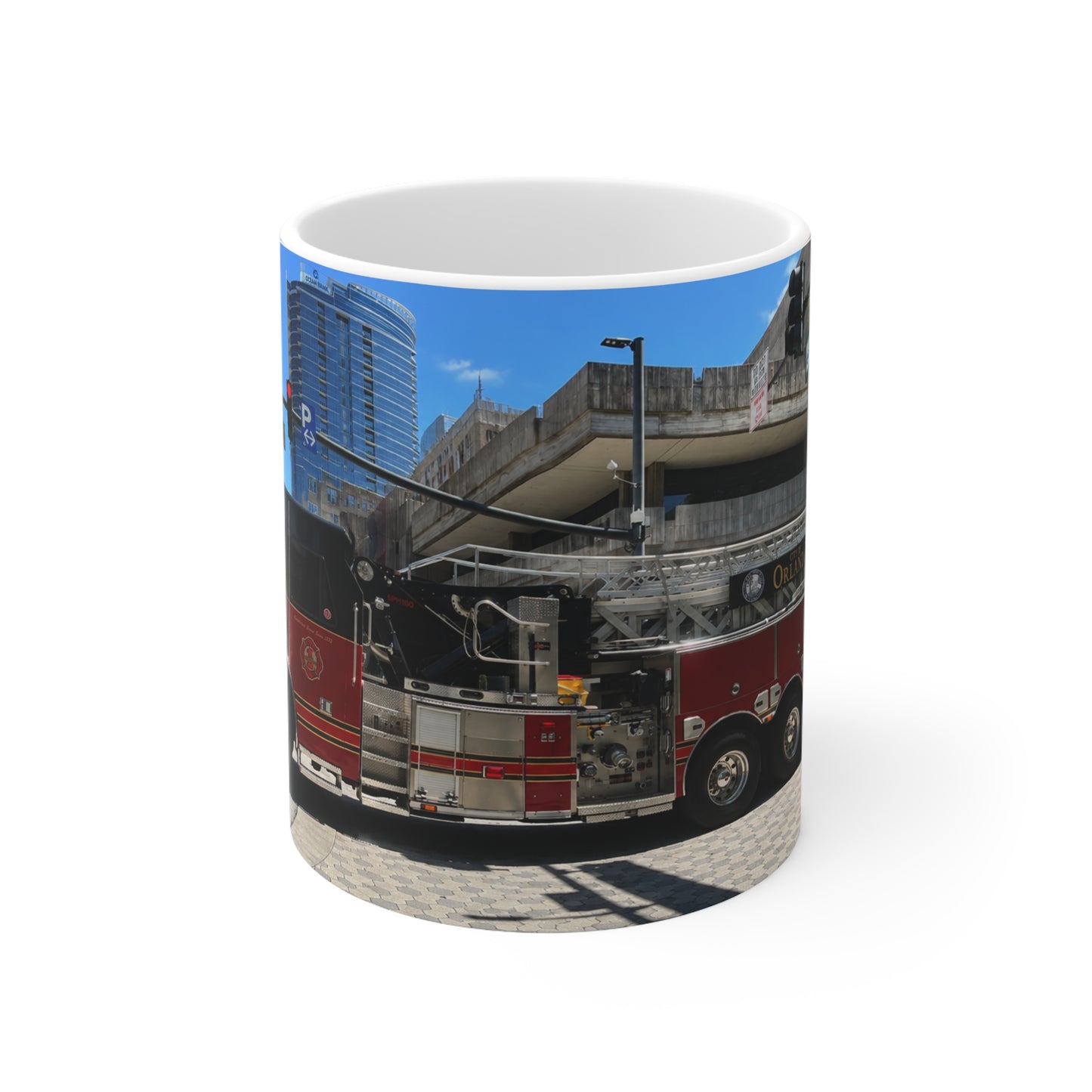 City of Orlando Fire truck Photo Ceramic Coffee Mug — City Engine 11oz & 15oz