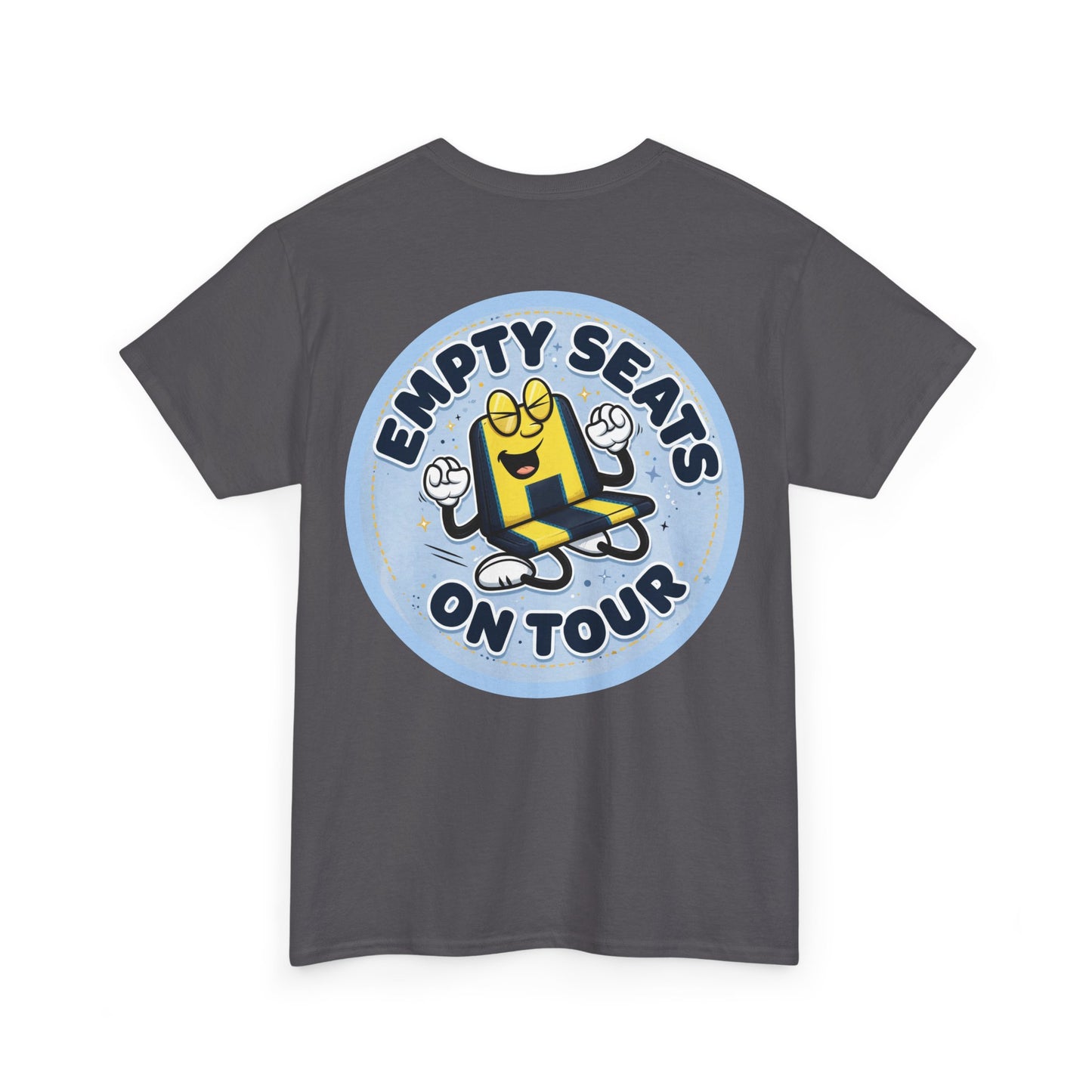 Manchester City T‑Shirt — "Empty Seats On Tour" Cartoon Seat Graphic Tee