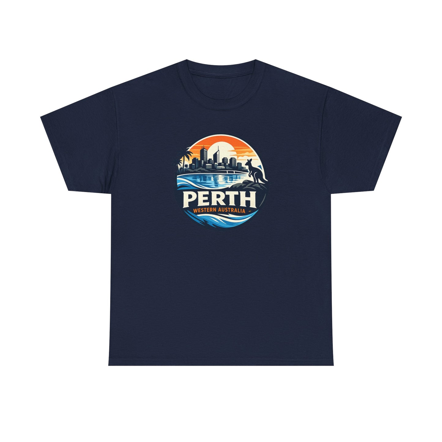 Perth Sunset Graphic Tee — Western Australia Beach Skyline T-Shirt
