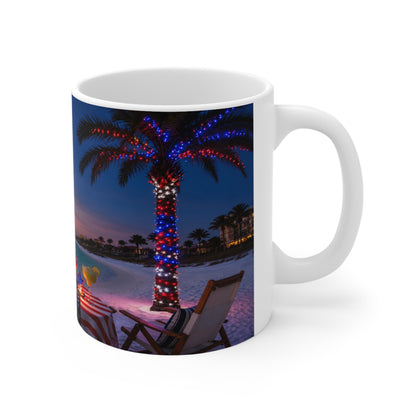 Fourth of July Florida Coffee Mug — "Happy Fourth of July from Florida" 11oz/15oz